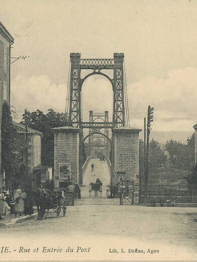 Photo ancienne en noir et blanc de Port-Sainte-Marie