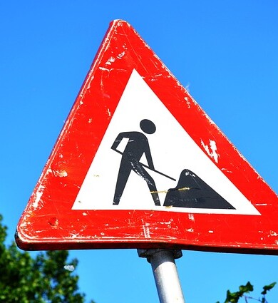 Panneau de travaux
