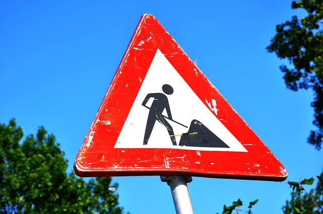 Panneau de travaux