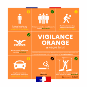 Vigilance orange feux de fôret
