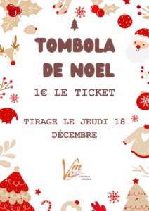 Tombola de Noël organisée par VME, tirage au sort le 18/12/2025