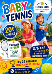 Baby tennis 2026contact 06 76 76 03 64